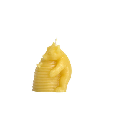 bees wax candle bear