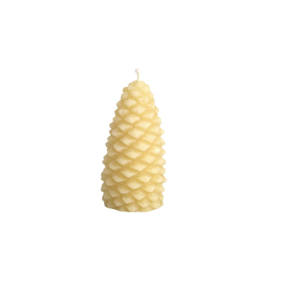 bees wax pine cone candle